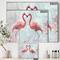 Designart - Flamingo Power - Cottage Premium Canvas Wall Art